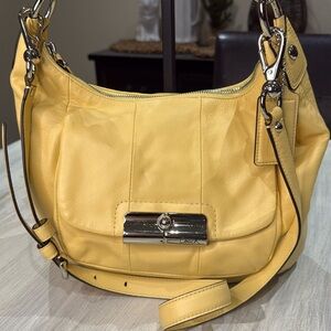 Coach Kristin Sunny Yellow Leather Shoulder Bag/Crossbody - EUC